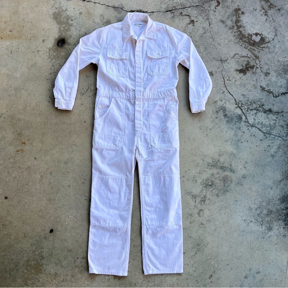 Overlover Rose Twill Milk Jumpsuit Small